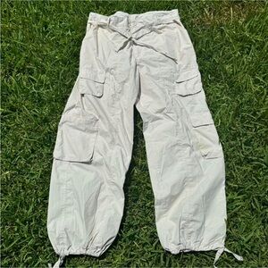 Casual White Cargo Pants